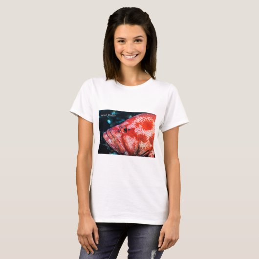 Grouper und Cleaner Shrimp T-Shirt (Vorne ganz)