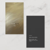 Groupon Bürsten-Anschlag-Gold und Monogramm Visitenkarte (Vorne/Hinten)