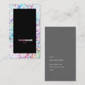 Groupon geometrische Kunst bunt Visitenkarte (Vorne/Hinten)