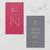 Groupon Mode-Lippenstift-Rot Visitenkarte (Vorne/Hinten)