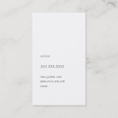 Groupon moderner Schriftart friedvolles Blau Visitenkarte (Rückseite)