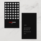 Groupon modernes Ahorn-Gold Visitenkarte (Vorne/Hinten)