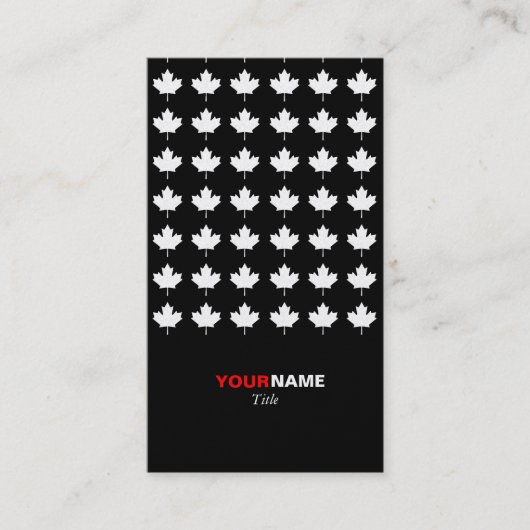 Groupon modernes Ahorn-Gold Visitenkarte (Vorderseite)