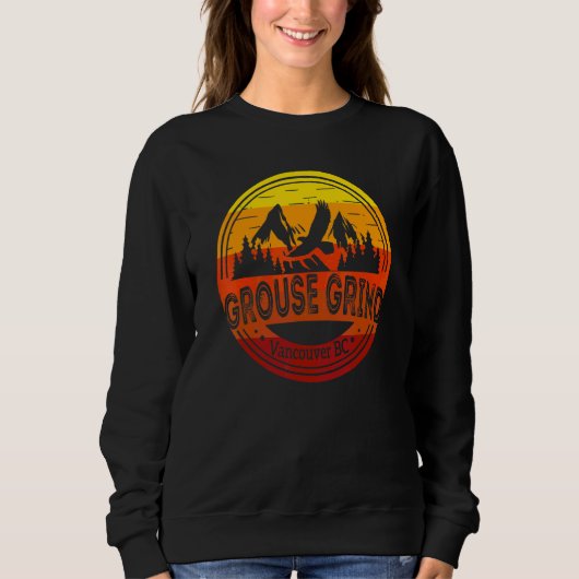 Grouse Grind Vancouver Bc Kanada Wanderweg Berg Sweatshirt (Vorderseite)