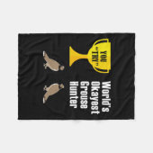 Grouse Junting Gift - Funny Tokest Hunter Fleecedecke (Vorderseite (Horizontal))