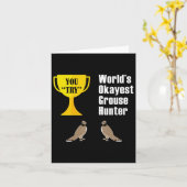 Grouse Junting Gift - Funny Tokest Hunter Karte (Gelbe Blume)