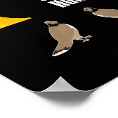 Grouse Junting Gift - Funny Tokest Hunter Poster (Ecke)