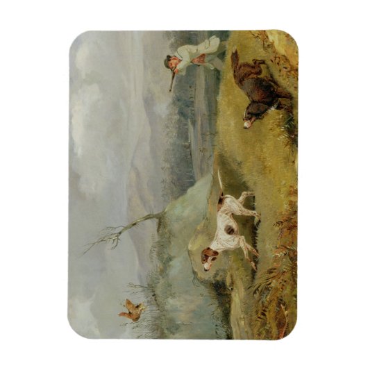 Grouse Shooting (Öl auf Leinwand) Magnet (Vertikal)