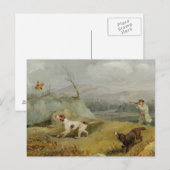 Grouse Shooting (Öl auf Leinwand) Postkarte (Vorne/Hinten)