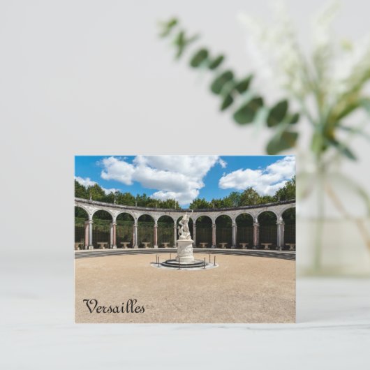 Grove Colonnade im Garten von Versailles Postkarte (Stehend Vorderseite)
