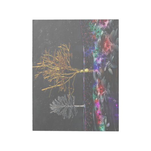 Grove of Living Gemes Notepad Notizblock (Rotiert)