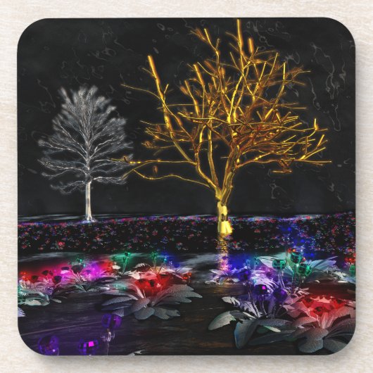 Grove of Living Gems Cork Untersetzer (Vorderseite)