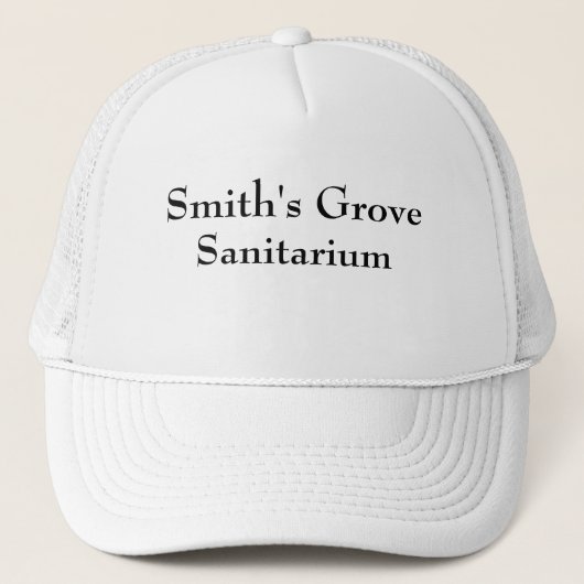 Grove Sanitarium von Funny Novelty Smiths Truckerkappe (Vorderseite)