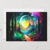 Grove Timberland in die Woods Baby Dusche Einladung (Rückseite)