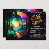 Grove Timberland in die Woods Baby Dusche Einladung (Vorne/Hinten)