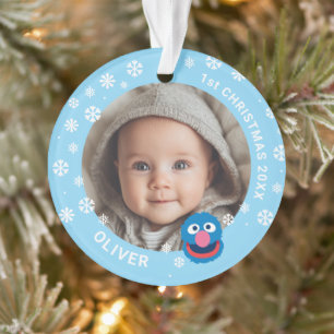 Grover Baby Erstes Weihnachten Benutzerdefiniertes Ornament