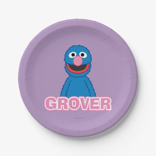 Grover Classic Style Pappteller (Vorderseite)