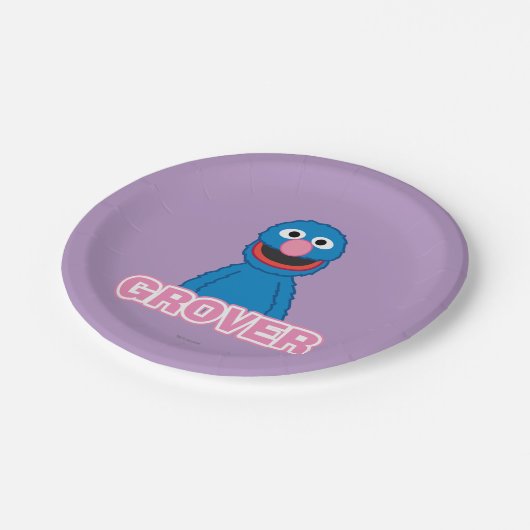 Grover Classic Style Pappteller (Schrägansicht)