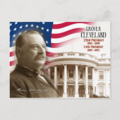 Grover Cleveland - 22. u. 24. Präsident der US Postkarte (Vorderseite)
