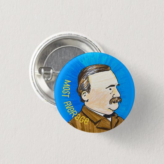 Grover Cleveland am häufigsten Button (Vorne & Hinten)
