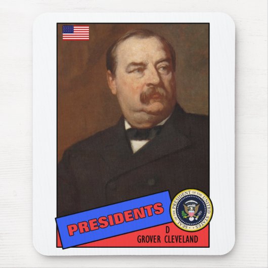 Grover Cleveland Baseball Card Mousepad (Vorne)