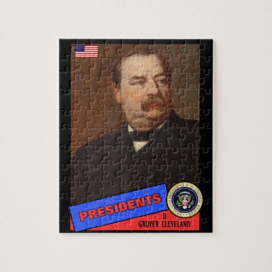 Grover Cleveland Baseball Card Puzzle (Vertikal)