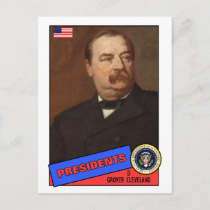 Grover Cleveland Baseballkarte Postkarte