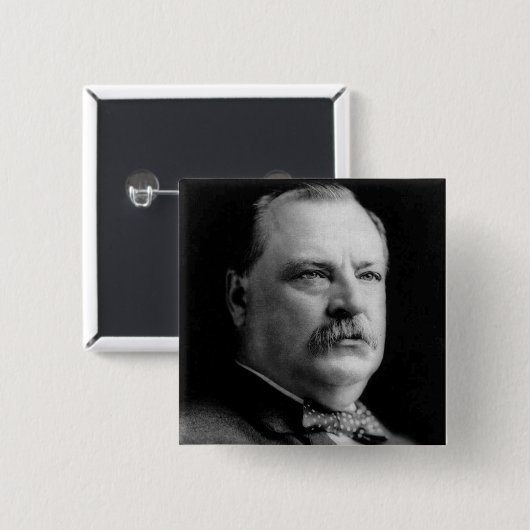 Grover Cleveland Button (Vorne & Hinten)