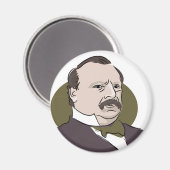 Grover Cleveland Magnet (Vorderseite/Rückseite)