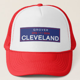 Grover Cleveland Trucker Hat - Rechteck Truckerkappe
