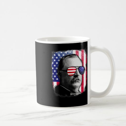 Grover Cleveland US Flag 4. Juli Kaffeetasse (Rechts)