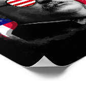 Grover Cleveland US-Flagge 4. Juli Poster (Ecke)