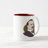 Grover Cleveland Zweifarbige Tasse (VorderseiteRechts)