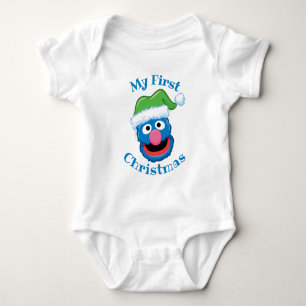 Grover Erster Weihnachtsfeiertag Baby Strampler