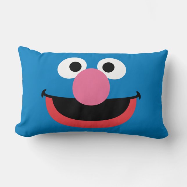 Grover Face Art Lendenkissen (Vorderseite)