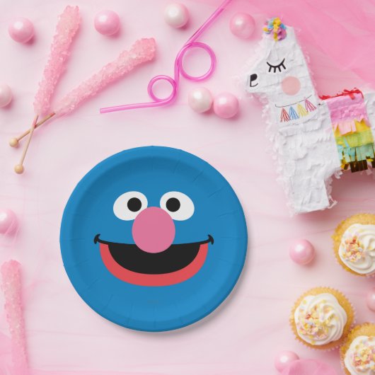 Grover Face Art Pappteller (Party)