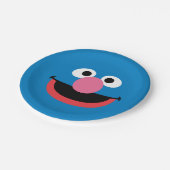 Grover Face Art Pappteller (Schrägansicht)