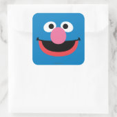 Grover Face Art Quadratischer Aufkleber (Tasche)