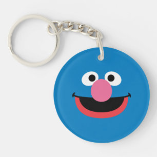 Grover Face Art Schlüsselanhänger
