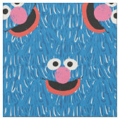 Grover Furry Face Muster Stoff (Nahaufnahme)