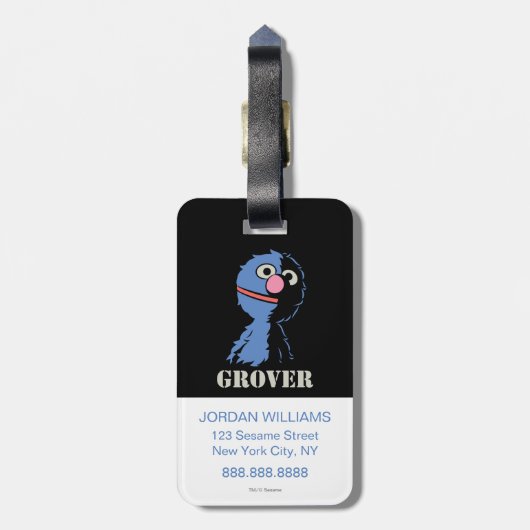 Grover Half Gepäckanhänger (Rückseite vertikal)