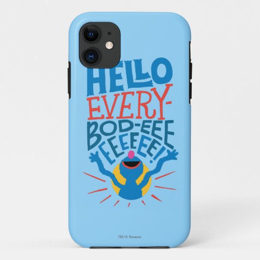 Grover Hallo Case-Mate iPhone Hülle (Rückseite)