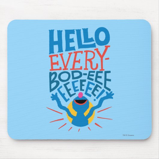 Grover Hallo Mousepad (Vorne)