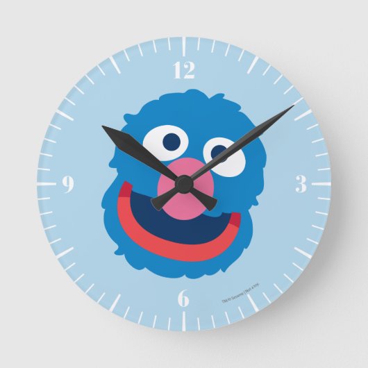 Grover Head Runde Wanduhr (Vorderseite)