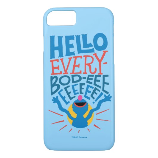 Grover Hello Case-Mate iPhone Hülle (Rückseite)