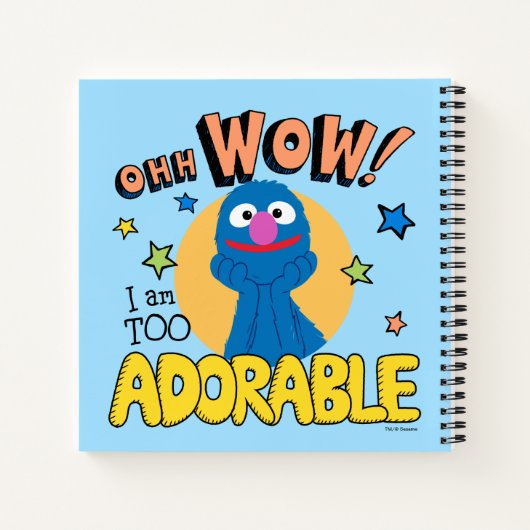 Grover | Ich bin zu anmutig Notizblock (Rückseite)