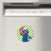 Grover mit Weihnachtsmannmütze Magnet (In Situ (Geschirrspüler))