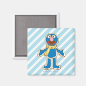 Grover Reindeer Magnet (Vorderseite/Rückseite)