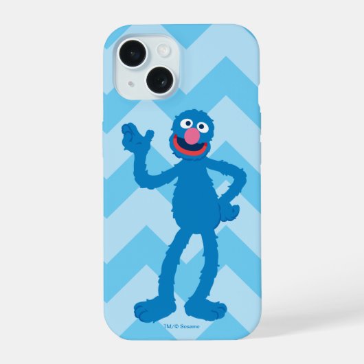 Grover Stehend iPhone 15 Hülle (Rückseite)