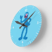 Grover Stehend Runde Wanduhr (Winkel)